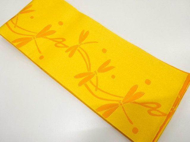 JAPANESE KIMONO / YUKATA OBI / WOVEN DOTS & DRAGONFLY